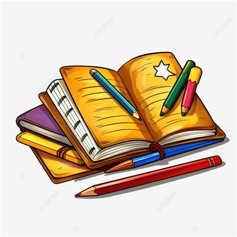 School Materials Clip Art Cartoon Open Book Png, Book Clipart, Art ...