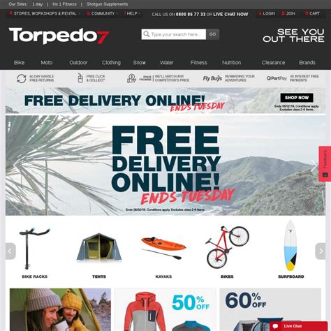 Torpedo7 Free Shipping and Sale - ChoiceCheapies