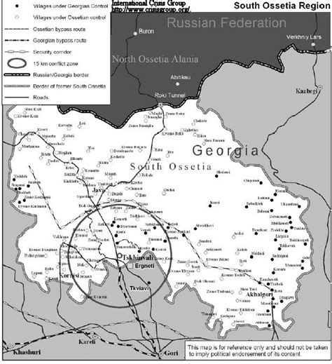 South Ossetia Map