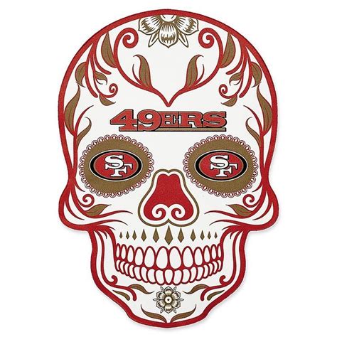 49ers Dia De Los Muertos | San francisco 49ers, Steine, San francisco