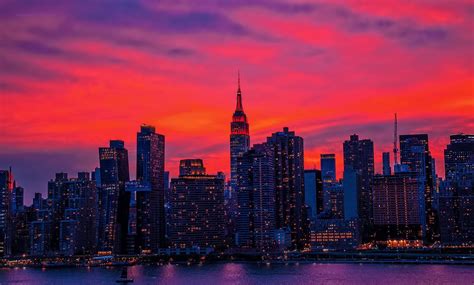 Stunning: WOW! Stunning sunset seen tonight from New York City, NY