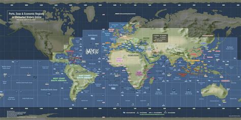 Uncharted Waters Online World Map – Map Vector