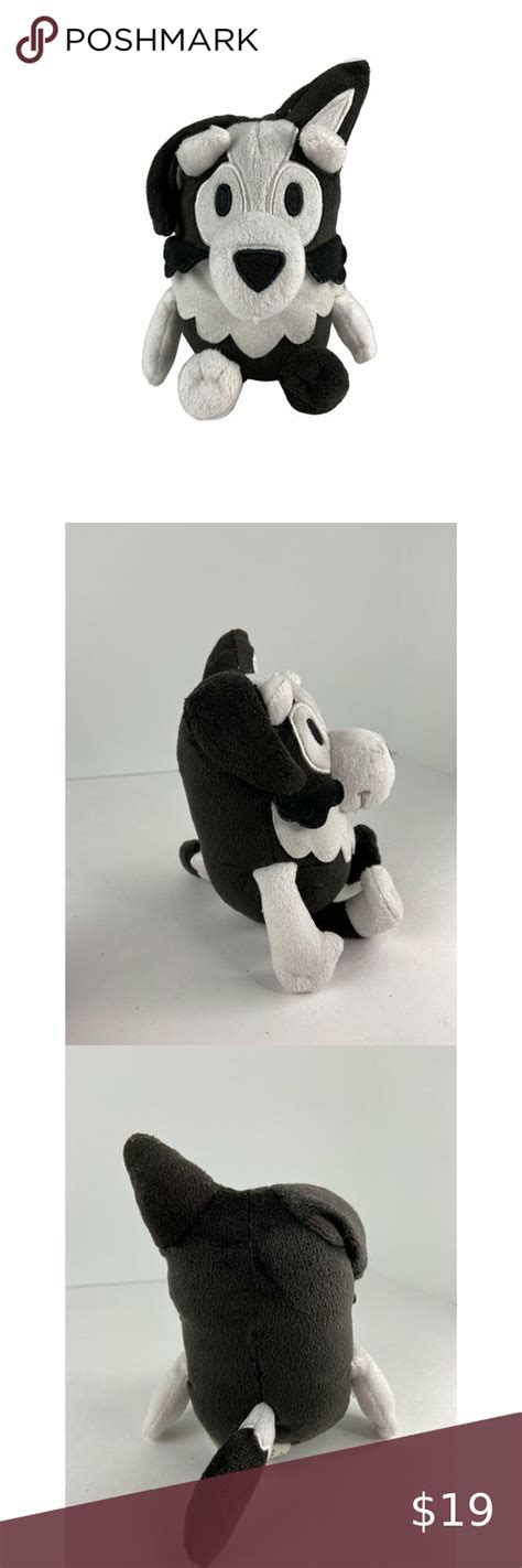 Bluey Mackenzie Border Collie Dog Plush Toy Figure 7" Border Collie Dog, Mackenzie, Plush ...