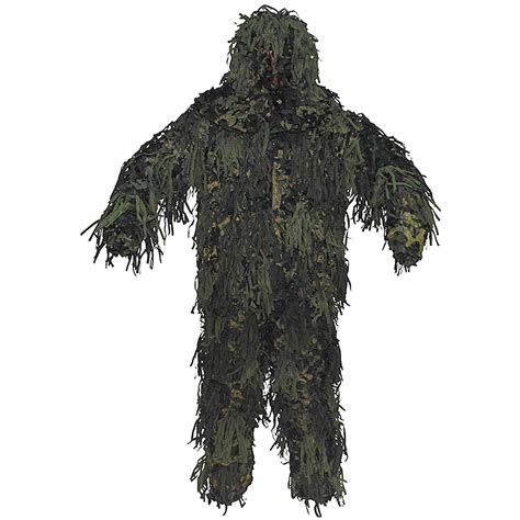 Mfh Ghillie Yowie Set Camouflage Suit Airsoft Hunting 3D Body System Woodland | eBay