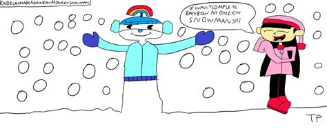 KND Fanart.172.Kuki Made a Rainbow Monkey Snowman. by TrentPage on DeviantArt