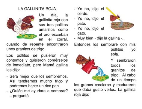 Cuento la gallinita roja