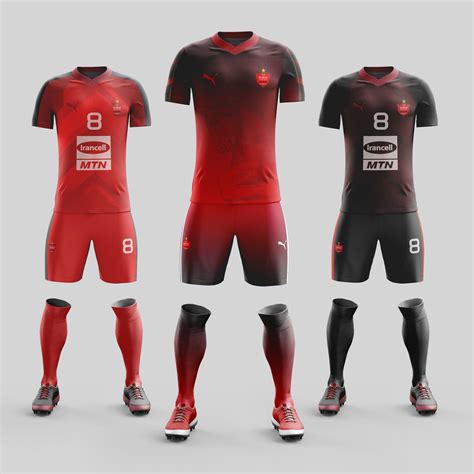 Perspolis Soccer Kit Design 2019 طراحی کیت تیم فوتبال پرسپولیس طراح ...