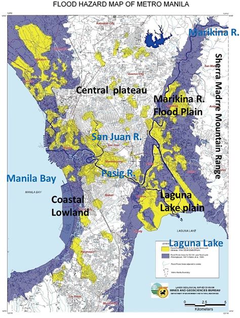 Flood Hazard Map Of Metro Manila