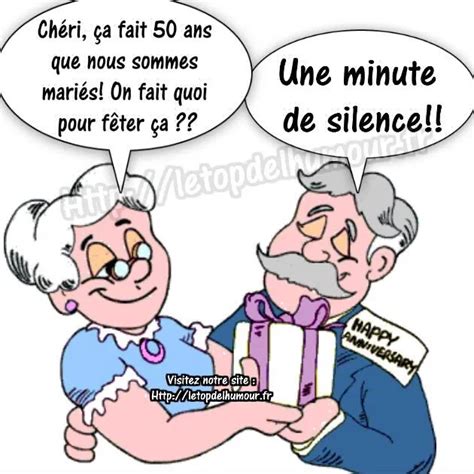 50 ans de mariage | Mariage humour, Dessin humoristique anniversaire, Anniversaire humoristique