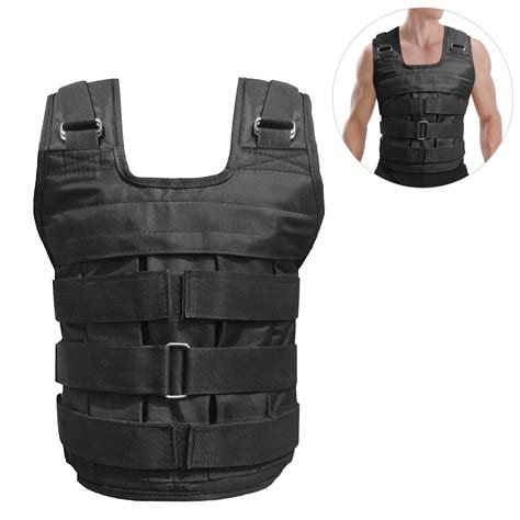 Workout Body Adjustable Weighted Vest, Oxford Fabric, Strength Training, 110lb Max - Walmart.com