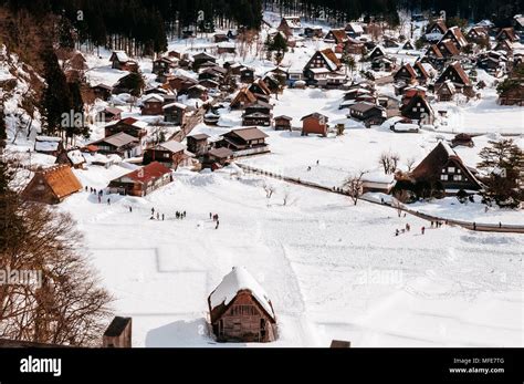 View of Ogimachi village in Shirakawa-go, Japan Stock Photo - Alamy