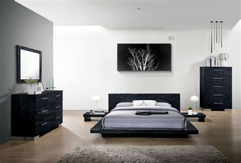 Queen Modern Black Bedroom Sets - Frikilo Quesea