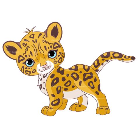 Cute baby jaguar clip art animal from the clipart - Clipartix