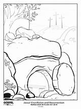 Printable Jesus Empty Tomb Coloring Pages  sketch template