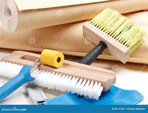 Wallpapering tools stock image. Image of tool, interior - 8214769