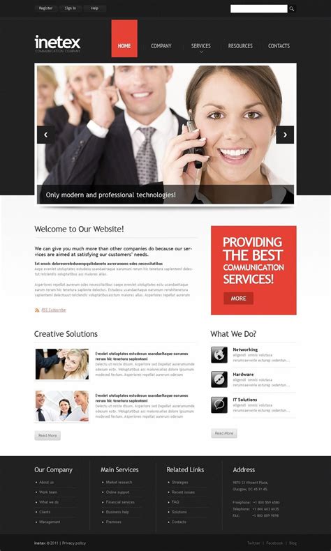 Consulting PSD Template #Consulting #PSD #Template | Photoshop web, Psd ...