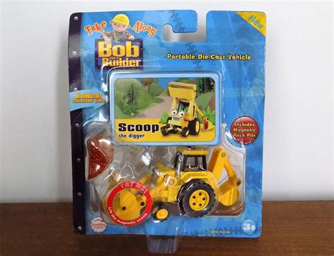 Bob the Builder Diecast Take Along SCOOP Digger Excavator Truck Vehicle Toy NEW | #1812672520