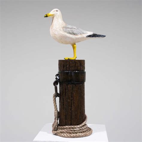 Seagull on Mooring Pole Statue