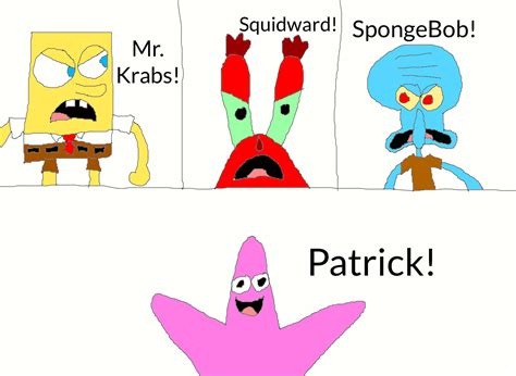 Spongebob And Patrick Arguing