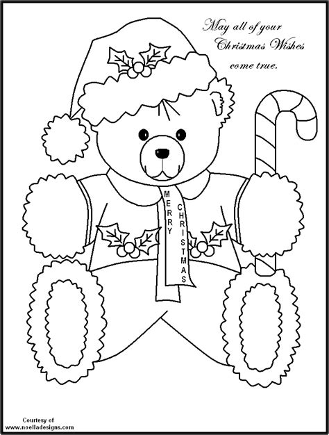 Bear Christmas Ornaments Coloring Pages - AdrienilFord