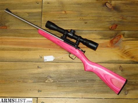 ARMSLIST - For Sale: Keystone Crickett Satinless / Pink .22 lr bolt rifle