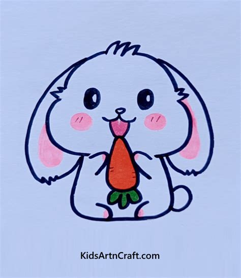 Super-Easy Bunny Drawings for Kindergarten - Kids Art & Craft