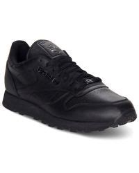 Reebok Men's Classic Leather Casual Sneakers From Finish Line in Black for Men | Lyst