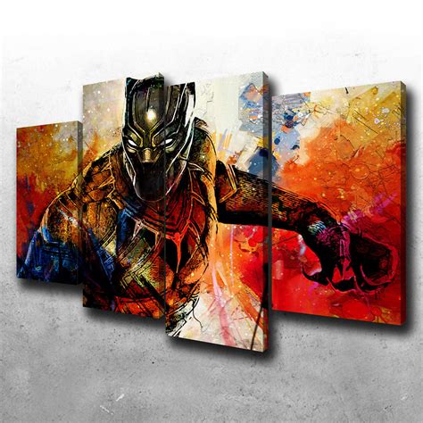 Black Panther Canvas Set – Legendary Wall Art