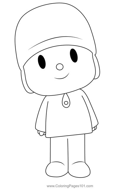 Nice Look Pocoyo Coloring Page for Kids - Free Pocoyo Printable Coloring Pages Online for Kids ...