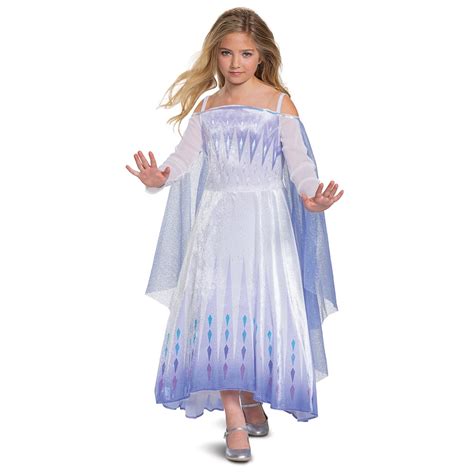 Disney's Frozen 2 Deluxe Elsa Snow Queen Halloween Costume for Kids - Walmart.com