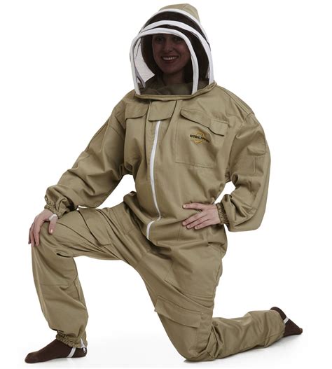 Apiarist Beekeeping Suit - Polycotton - Non-Flammable Fencing Veil - Backyard Beekeeper ...