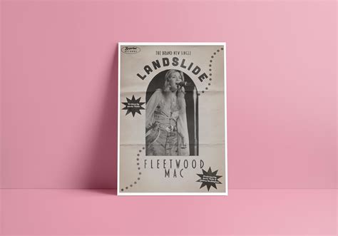 Poster for Landslide by Fleetwood Mac : r/PosterArt