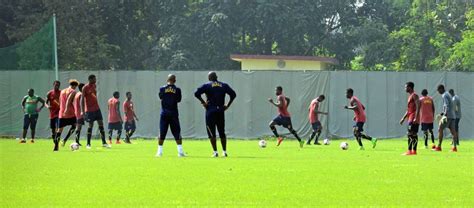 Mali football team practice session