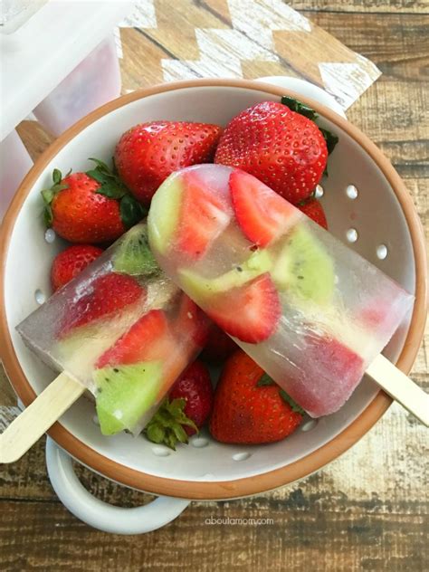 Healthy Strawberry Kiwi Ice Pops Recipe