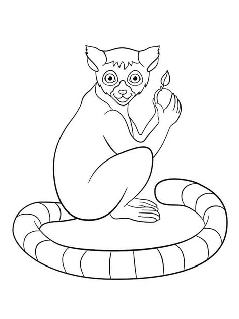 Cute Lemur coloring page - Download, Print or Color Online for Free