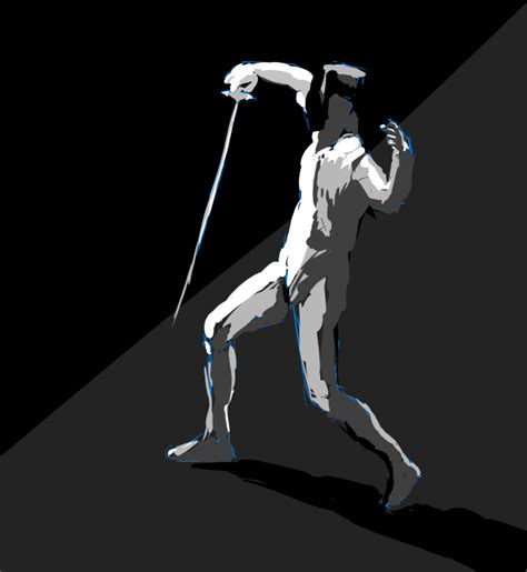 Value study of my favorite parry : r/Fencing