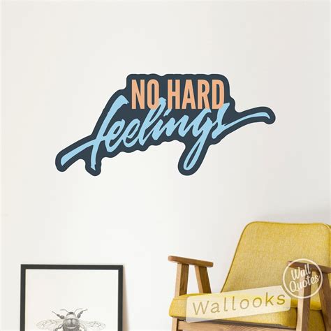 No Hard Feelings Wall Quote Inspirational Wall Message Wall - Etsy