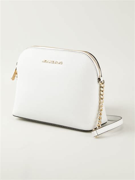 Michael Michael Kors 'Cindy' Crossbody Bag in White - Lyst