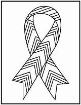 Breast Cancer Prevention Ribbon Coloring Pages  sketch template