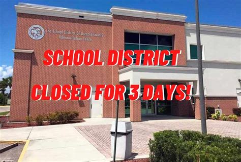 Osceola County Public Schools Will Close For Three Days For Hurricane Ian, beginning Tuesday