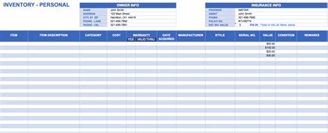 Inventory Template Excel | charlotte clergy coalition