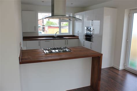 Solid Walnut Worktops - Hallmark Kitchen Designs | Walnut worktop kitchen, Kitchen designs ...