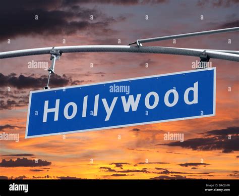 Sunset Boulevard Hollywood Sign Stock Photos & Sunset Boulevard ...