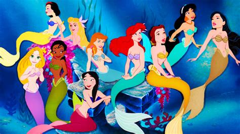 Disney Princesses as Mermaids - Disney Princess Fan Art (40624821) - Fanpop