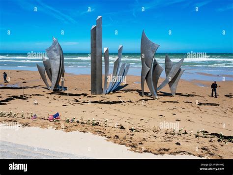 Omaha Beach Memorial in Normandy, France Stock Photo - Alamy