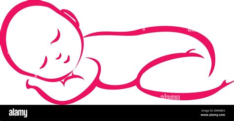 baby sleeping silhouette Stock Vector Art & Illustration, Vector Image ...