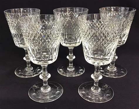 Vintage Edinburgh Crystal Water Goblet/Claret Glasses