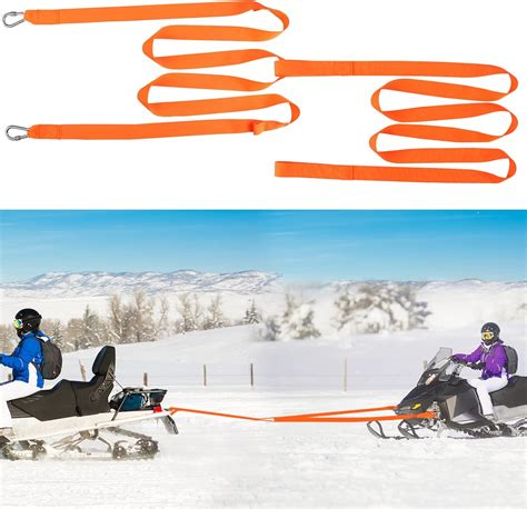 Amazon.com: Snowmobile Tow Strap, Snowmobile Tow Rope, 10 Ft Long Reinforced Emergency ...