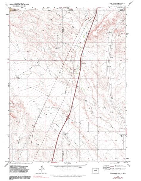 Carr West topographic map 1:24,000 scale, Colorado