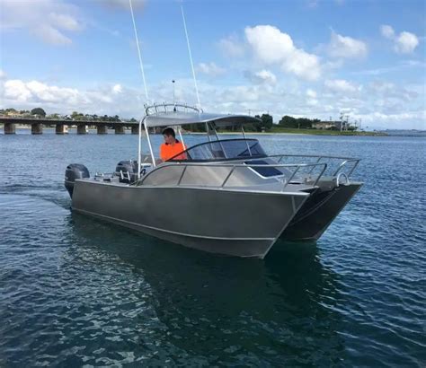 22ft 6.7m Aluminum Catamaran Fishing Boat Cuddy Cabin With Hard Top For Sale - Buy Aluminium ...